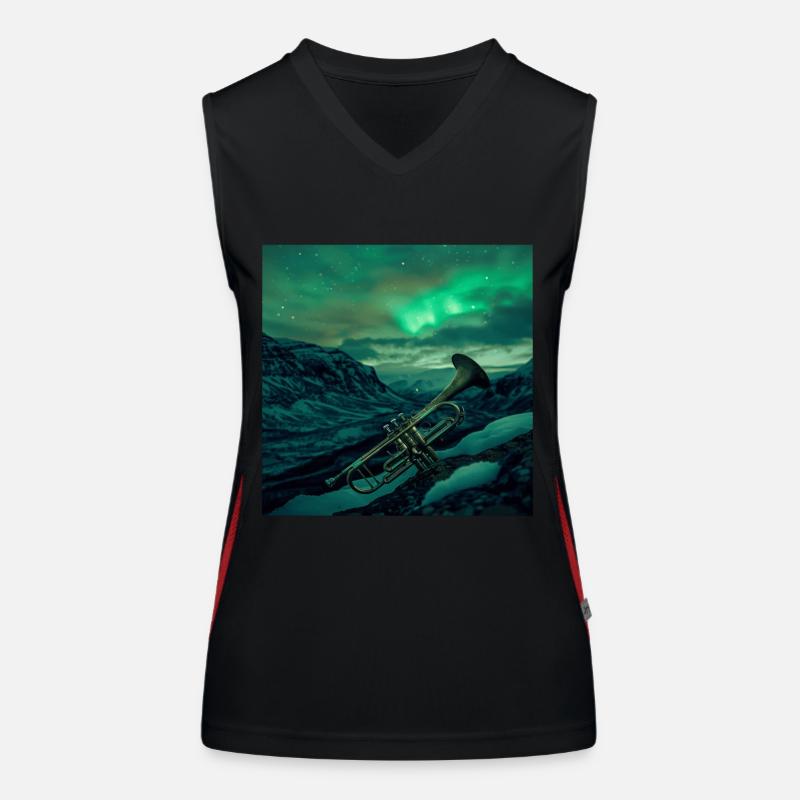 Trompete Funktionelles Kontrast-Tank Top für Frauen
