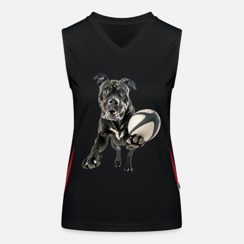 Cane Corso Funktionelles Kontrast-Tank Top für Frauen