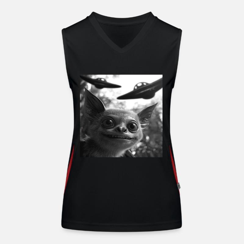 Schläger Funktionelles Kontrast-Tank Top für Frauen