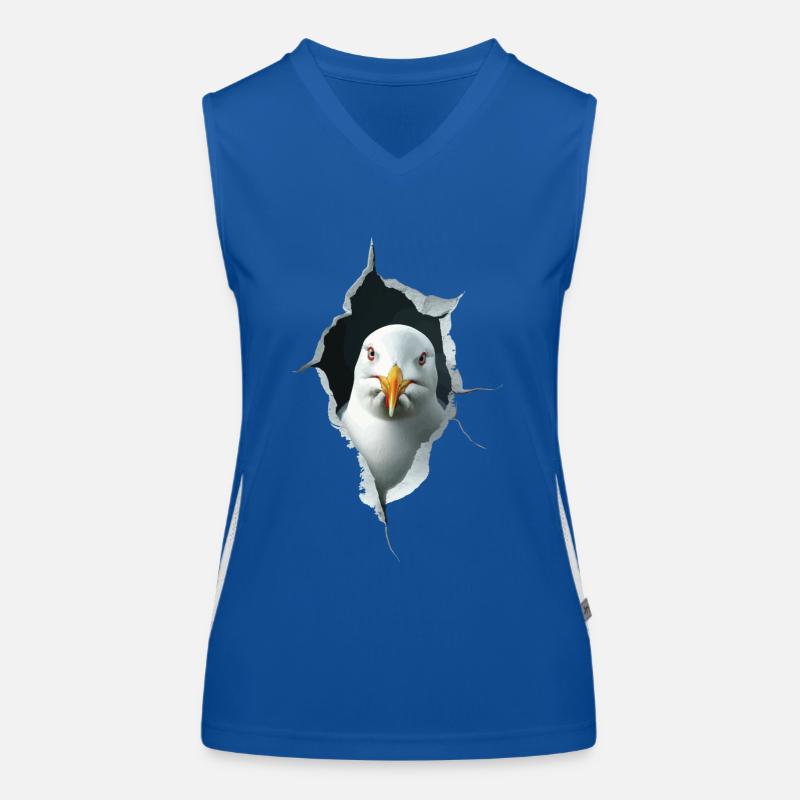 Möwe Funktionelles Kontrast-Tank Top für Frauen