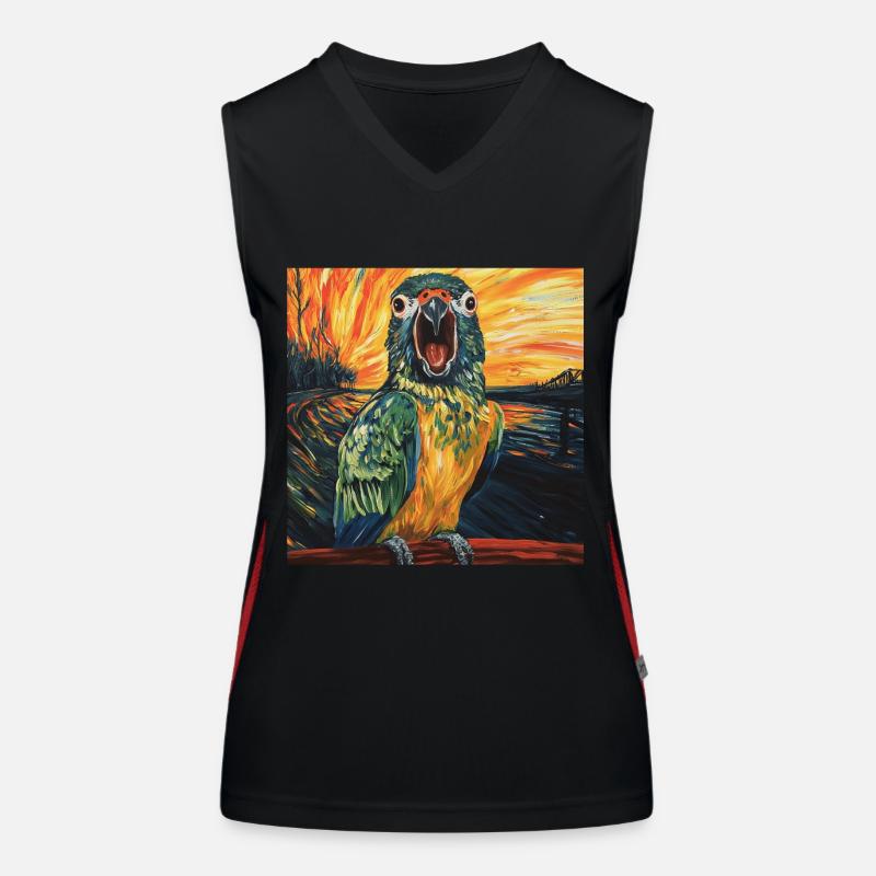 Sittiche Funktionelles Kontrast-Tank Top für Frauen