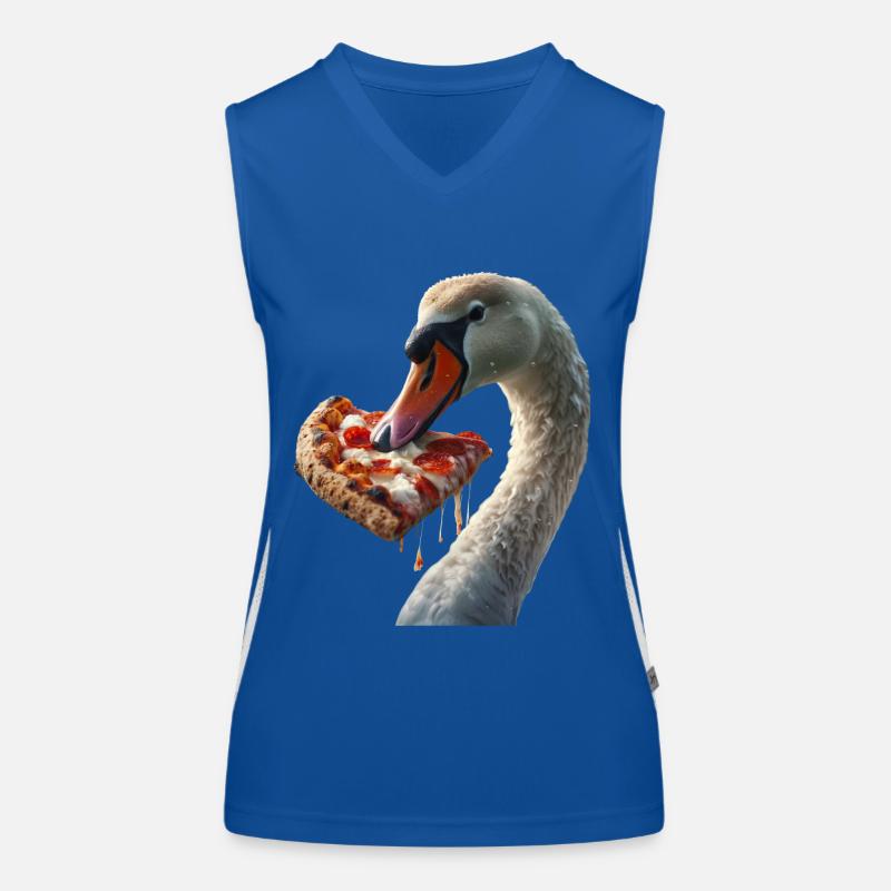 Schwan Funktionelles Kontrast-Tank Top für Frauen