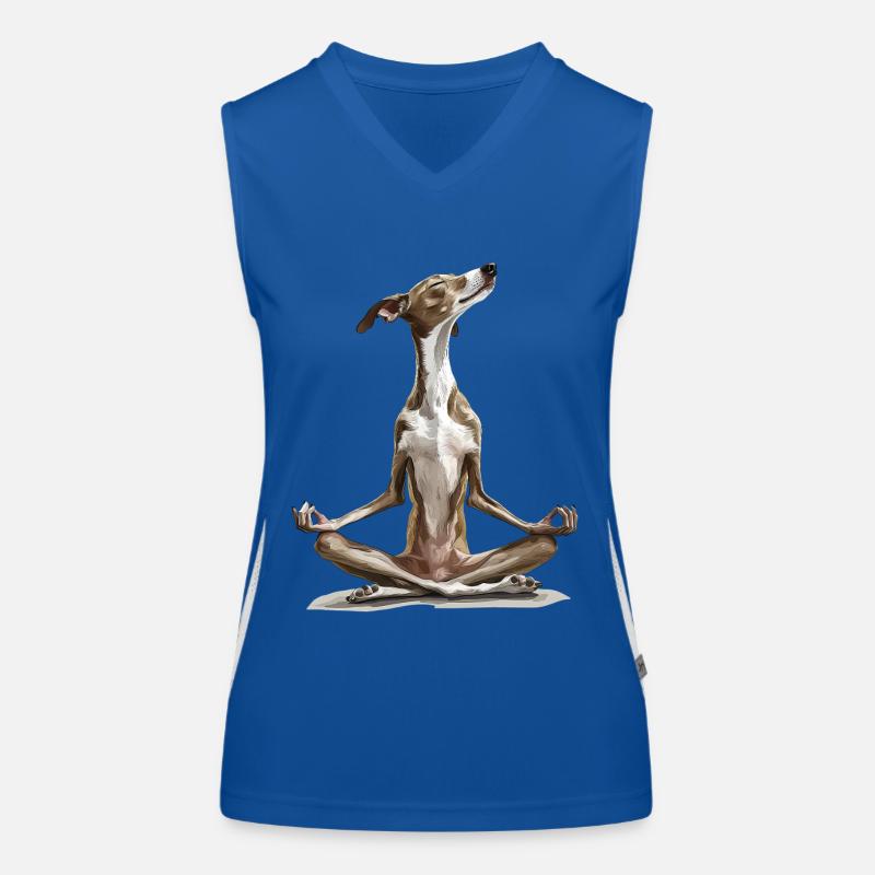 Windhund Funktionelles Kontrast-Tank Top für Frauen