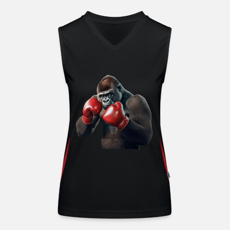 Gorilla Funktionelles Kontrast-Tank Top für Frauen