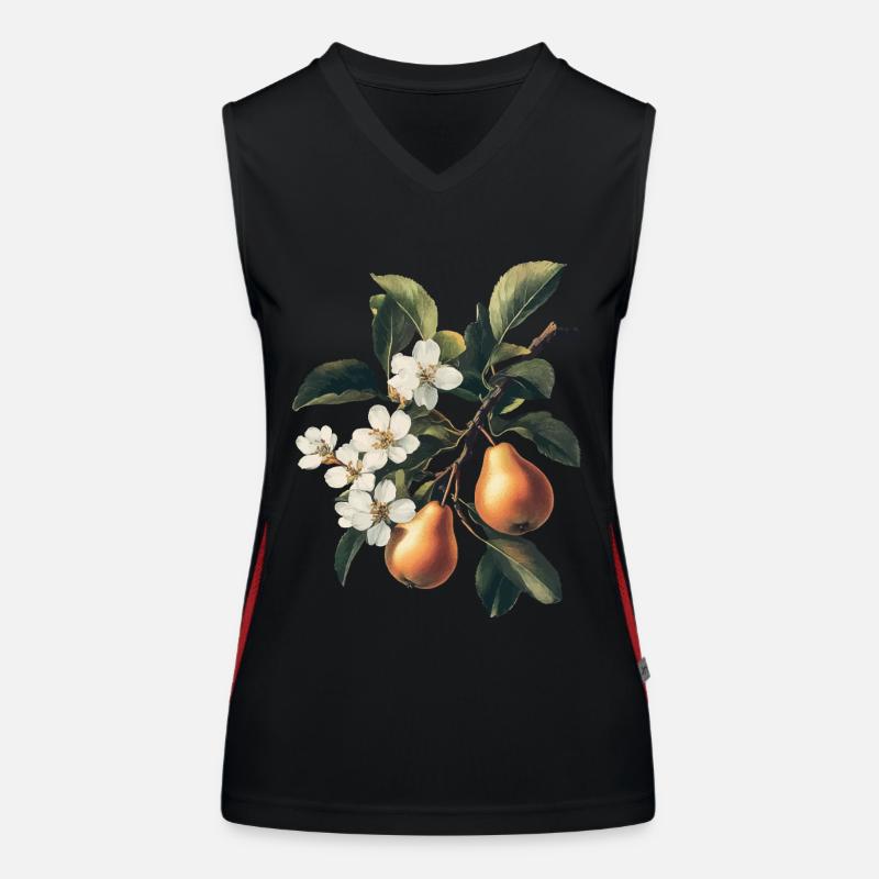 Birne Funktionelles Kontrast-Tank Top für Frauen