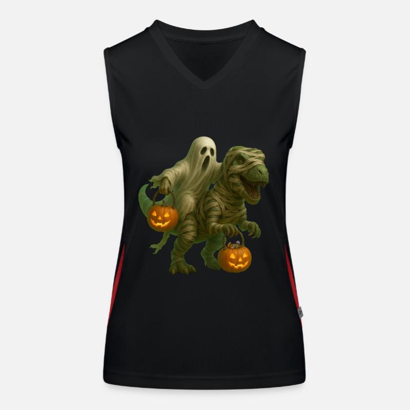 T-Rex Funktionelles Kontrast-Tank Top für Frauen