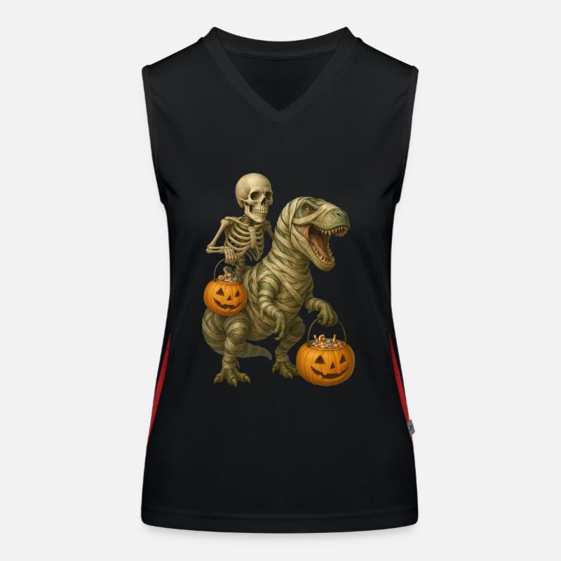 T-Rex Funktionelles Kontrast-Tank Top für Frauen
