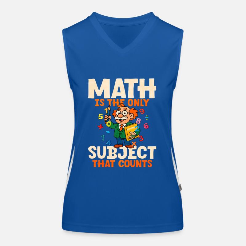 Mathe Funktionelles Kontrast-Tank Top für Frauen