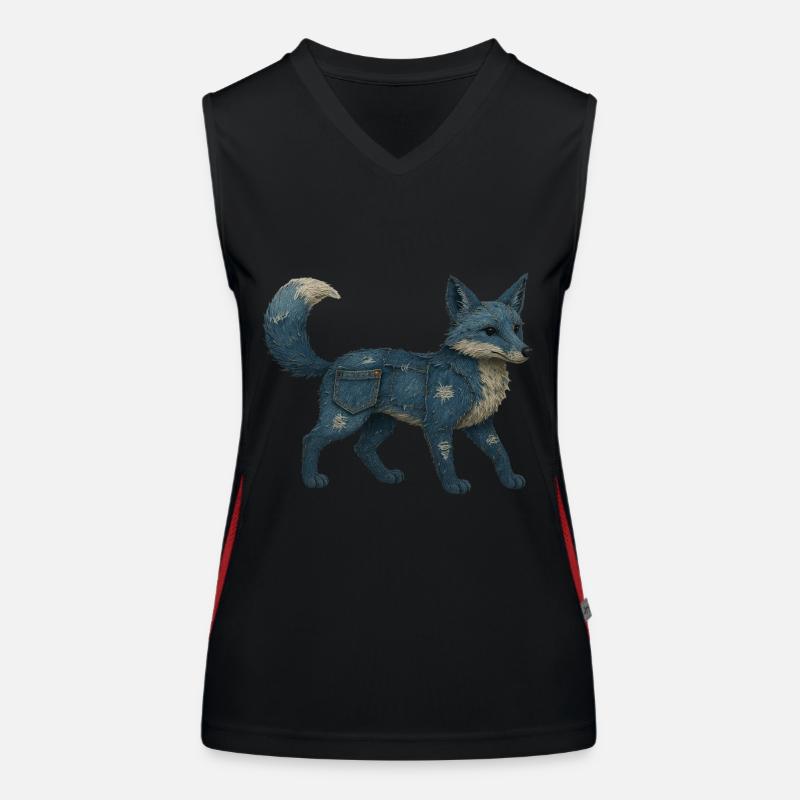Fuchs Denim Funktionelles Kontrast-Tank Top für Frauen