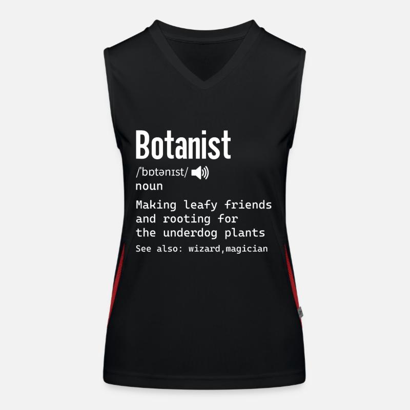 Définition botaniste pour science Biologiste nerdy Débardeur respirant contrasté Femme