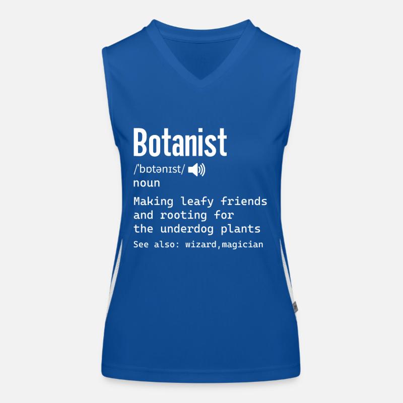Définition botaniste pour science Biologiste nerdy Débardeur respirant contrasté Femme
