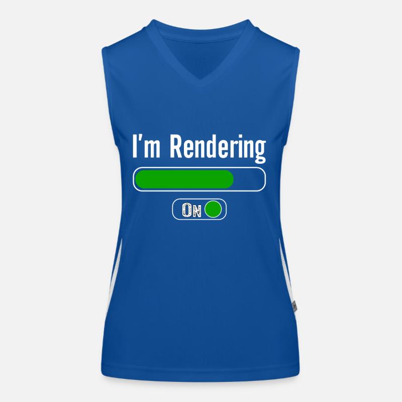 Je suis en train de rendreVideo Editor Editing Videographer Débardeur respirant contrasté Femme