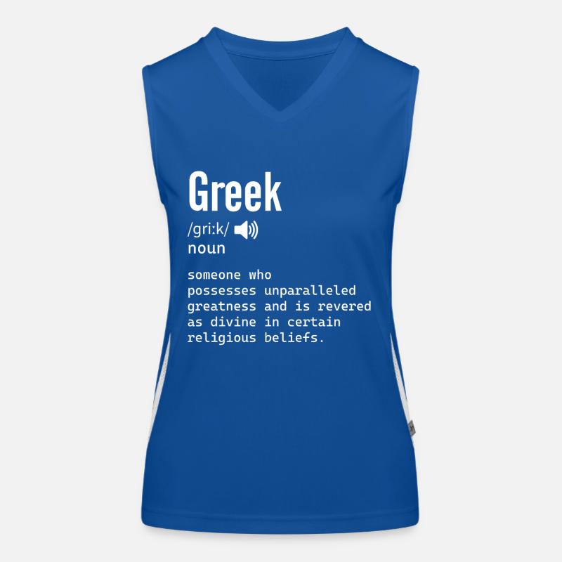 Définition grecque Grèce Costume pour Débardeur respirant contrasté Femme