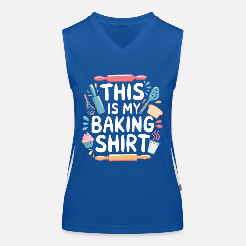 This Is My Baking Bake Bakery Gifts Funktionelles Kontrast-Tank Top für Frauen