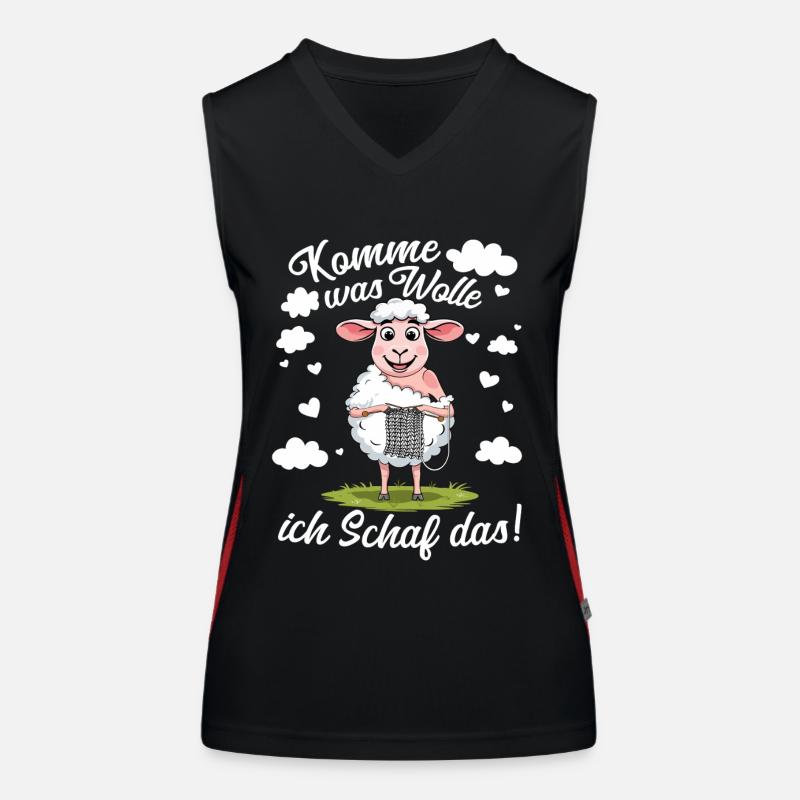 Wool Crochet Hobby Sewing Knitter Knitting Women's Functional Contrast Tank Top