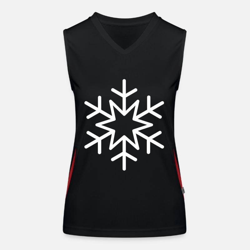 Flocon de neige Débardeur respirant contrasté Femme