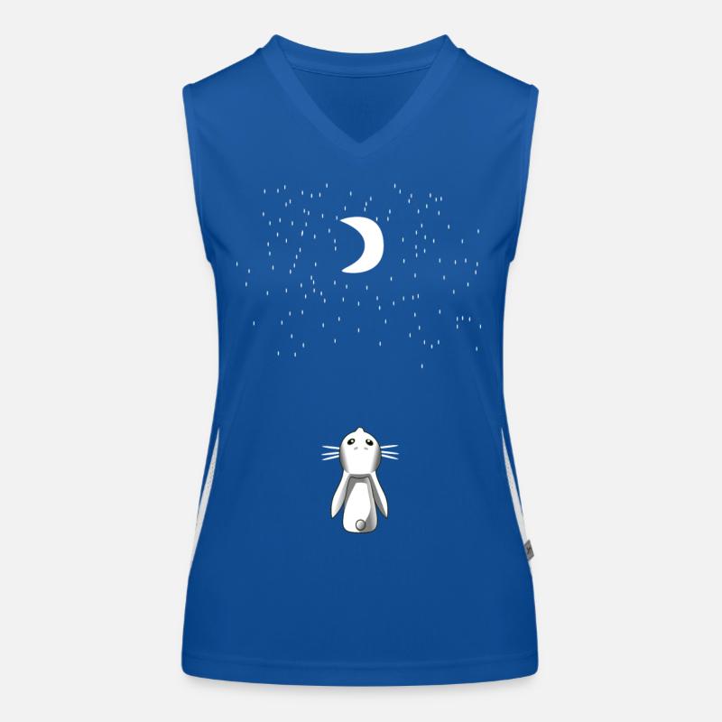 le lapin et la lune Débardeur respirant contrasté Femme