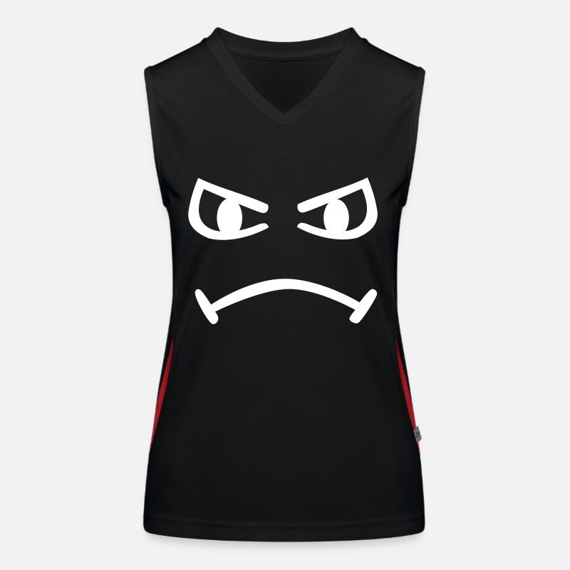 Smiley Funktionelles Kontrast-Tank Top für Frauen
