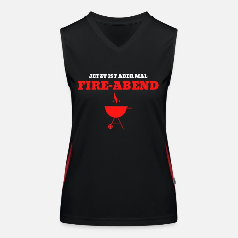 C’est le soir du feu Débardeur respirant contrasté Femme