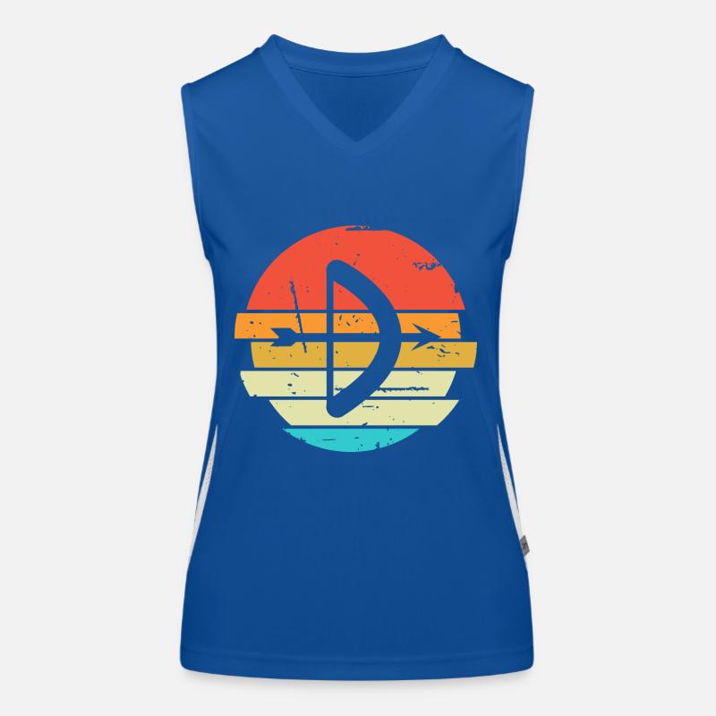 Bogen Schießen Geschenk Spruch Bogenschießen Funktionelles Kontrast-Tank Top für Frauen