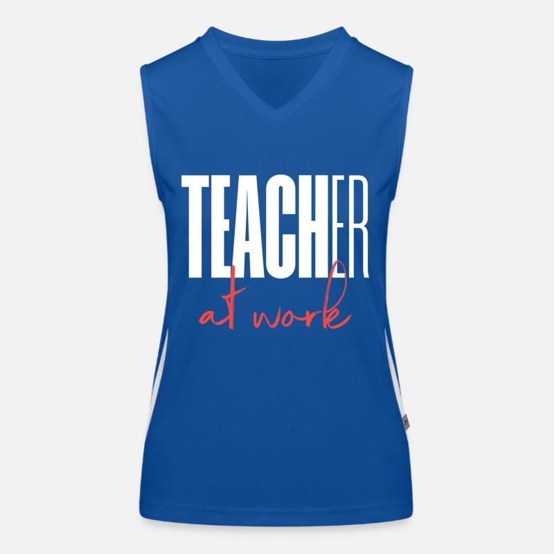 Teacher at work Funktionelles Kontrast-Tank Top für Frauen