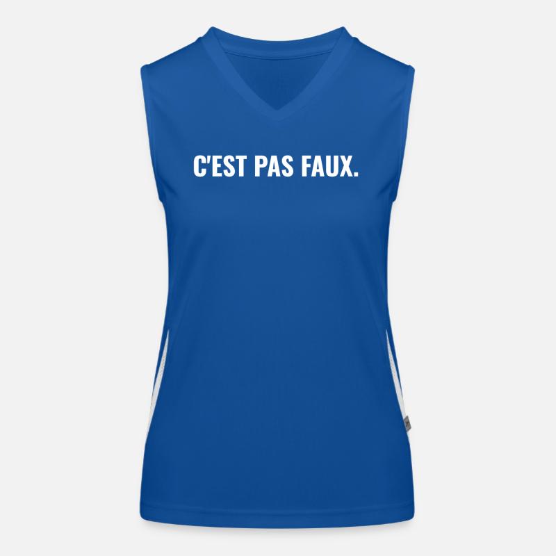 C'est pas faux Débardeur respirant contrasté Femme
