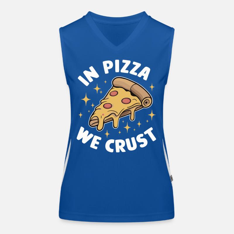 Pizza Italie Restauration rapide Débardeur respirant contrasté Femme
