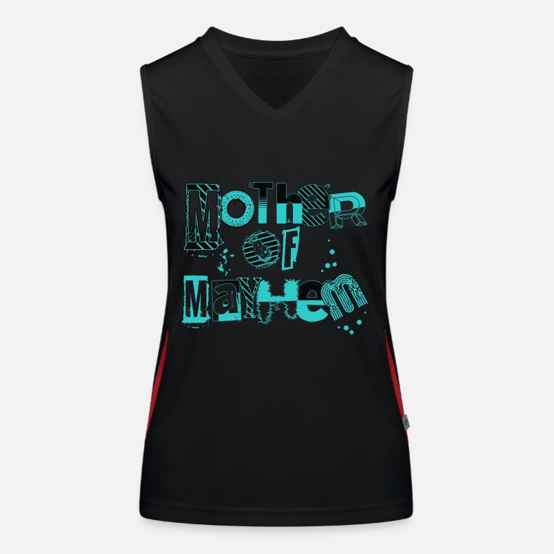 Mutter Des Chaos Wilde Mutterschaft Mama Von Mädchen Junge Funktionelles Kontrast-Tank Top für Frauen