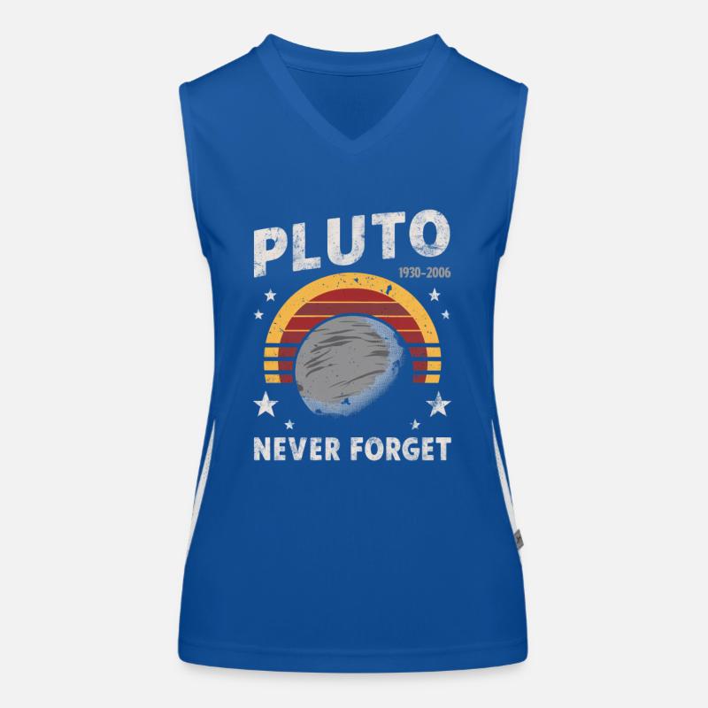 Pluto 1930-2006 Nie Vergessen Funktionelles Kontrast-Tank Top für Frauen