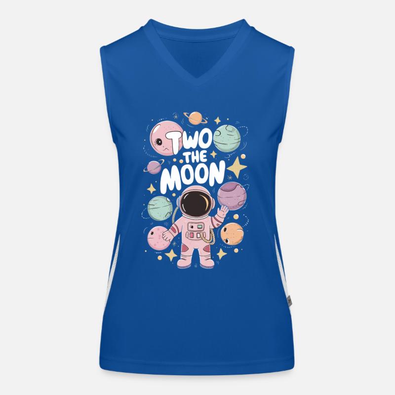 Aventure spatiale du deuxième anniversaire Débardeur respirant contrasté Femme