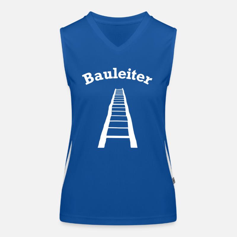 funny construction manager construction site design Women's Functional Contrast Tank Top