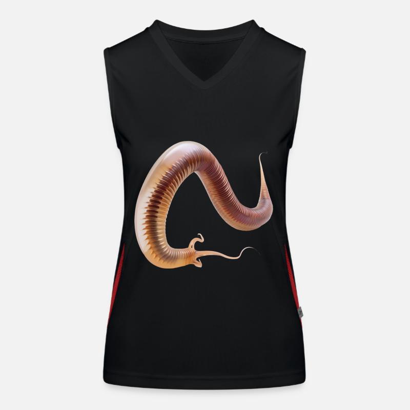 Wurm Funktionelles Kontrast-Tank Top für Frauen