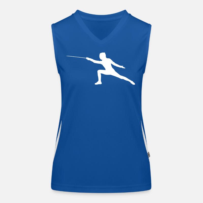 Fechter Design Geschenk Funktionelles Kontrast-Tank Top für Frauen