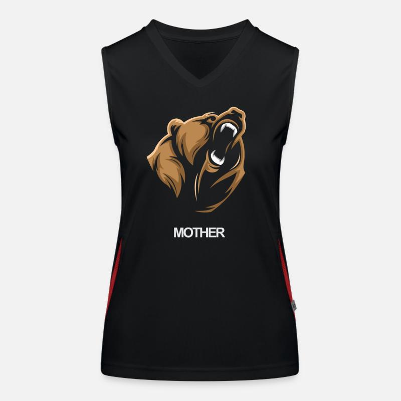 Muttertag Bär Zwilinge Kaiserschnitt Babyshower Funktionelles Kontrast-Tank Top für Frauen