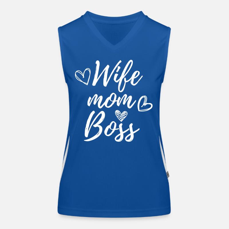 Ehefrau Mama Chef Funktionelles Kontrast-Tank Top für Frauen