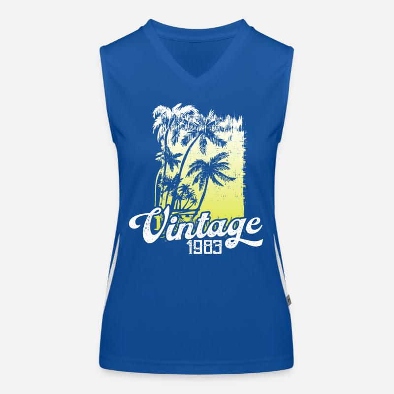 This legend was born in 1983 Birthday Retro Women's Functional Contrast Tank Top