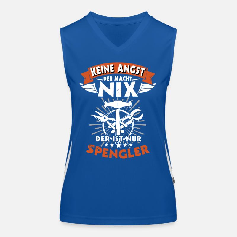 Spengler Spengeln Bauspengler Funktionelles Kontrast-Tank Top für Frauen