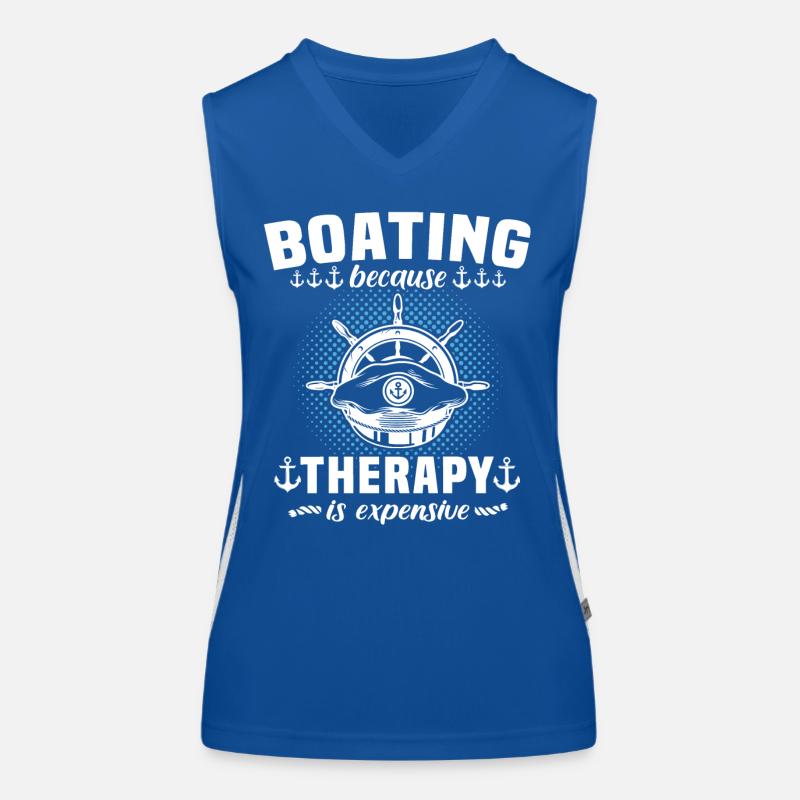 Bateau de thérapie de capitaine Débardeur respirant contrasté Femme