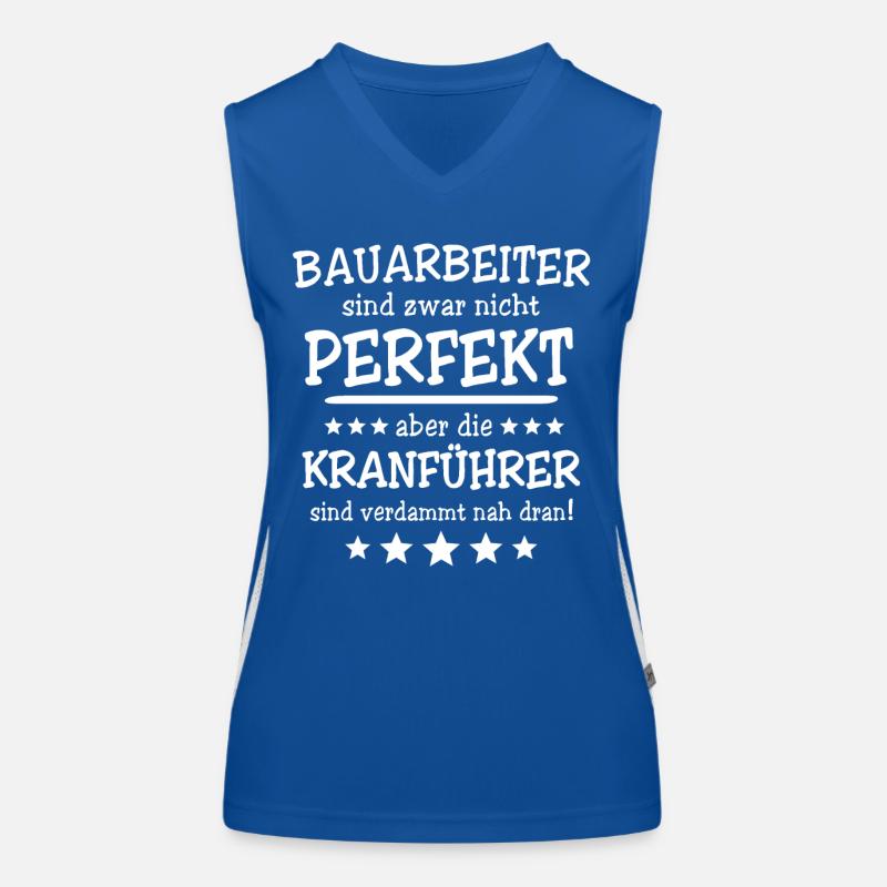 Kranfahrer Kranführer Kran Funktionelles Kontrast-Tank Top für Frauen