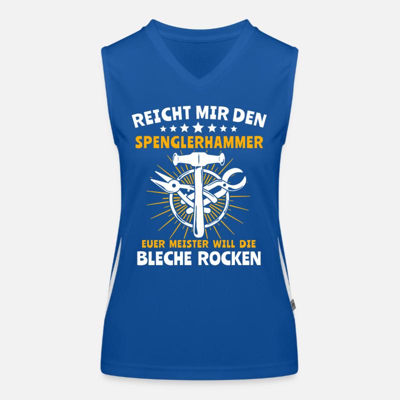 Spengler Beruf Bauspengler Funktionelles Kontrast-Tank Top für Frauen