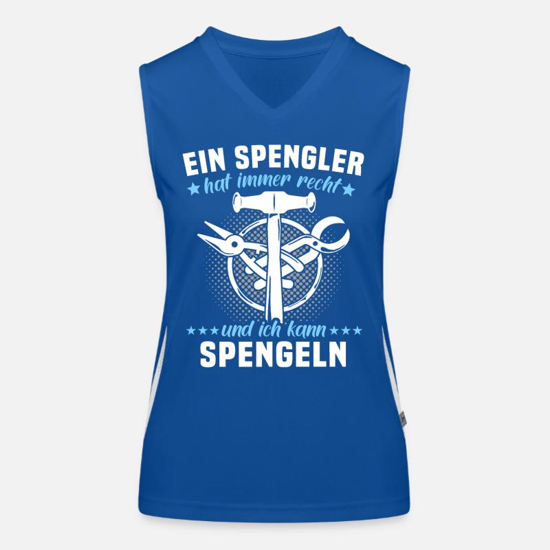Spengler Beruf Bauspengler Funktionelles Kontrast-Tank Top für Frauen
