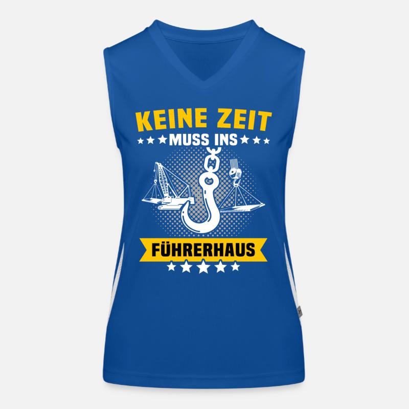Kranführer Kran Kranfahrer Funktionelles Kontrast-Tank Top für Frauen