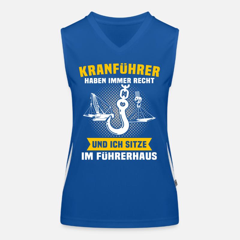 Kranführer Kran Kranfahrer Funktionelles Kontrast-Tank Top für Frauen