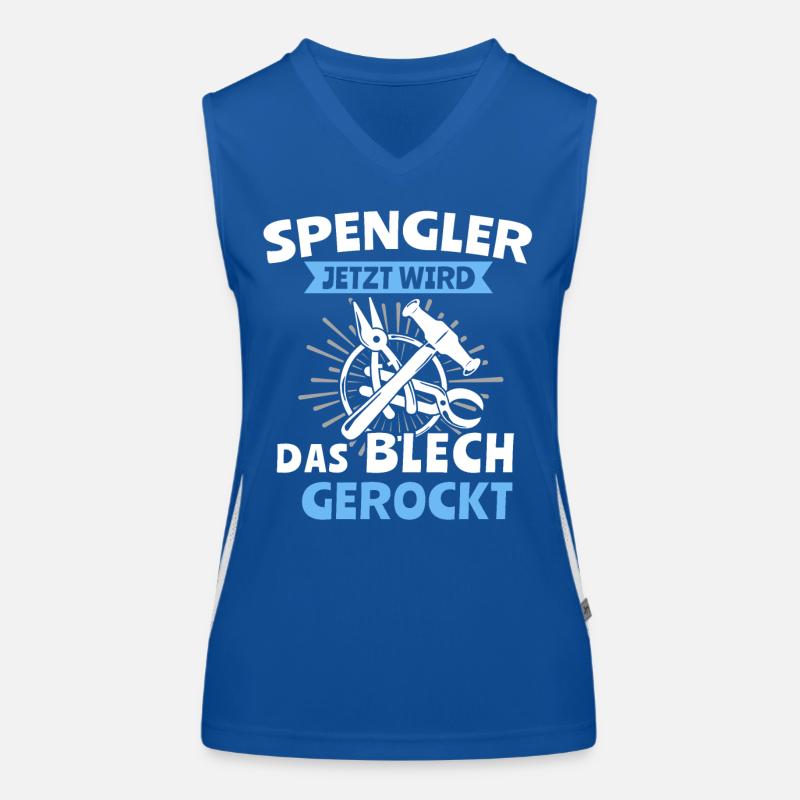 Spengler Bauspengler Karrosseriespengler Funktionelles Kontrast-Tank Top für Frauen