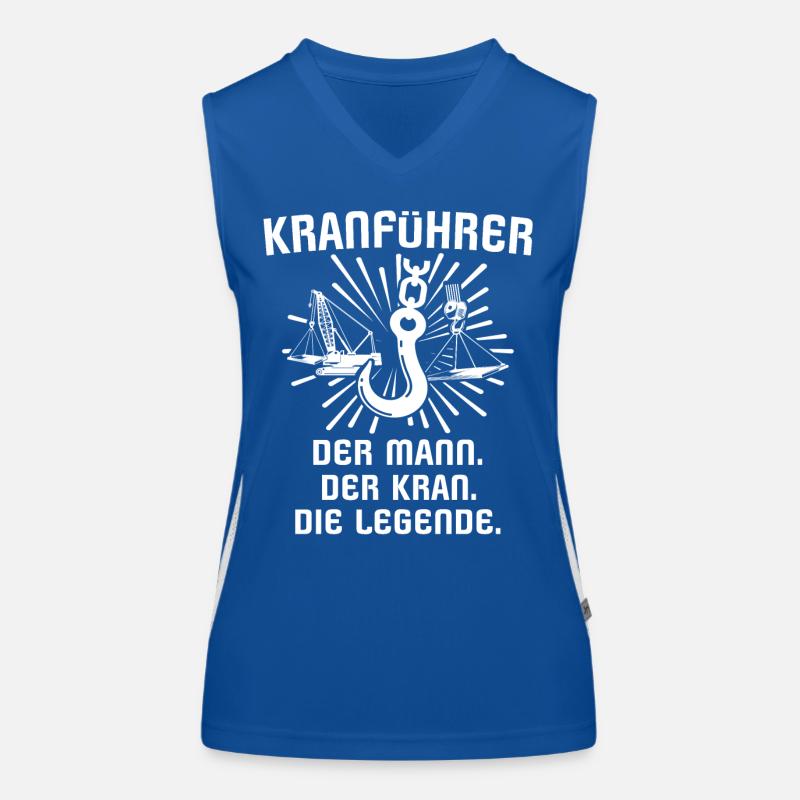 Kranführer Kran Kranfahrer Funktionelles Kontrast-Tank Top für Frauen