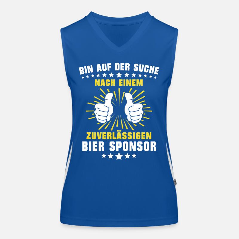 Bier Sponsor Trinksprüche Party Funktionelles Kontrast-Tank Top für Frauen