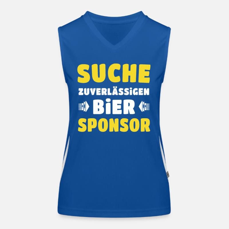 Bier Sponsor Trinksprüche Party Funktionelles Kontrast-Tank Top für Frauen