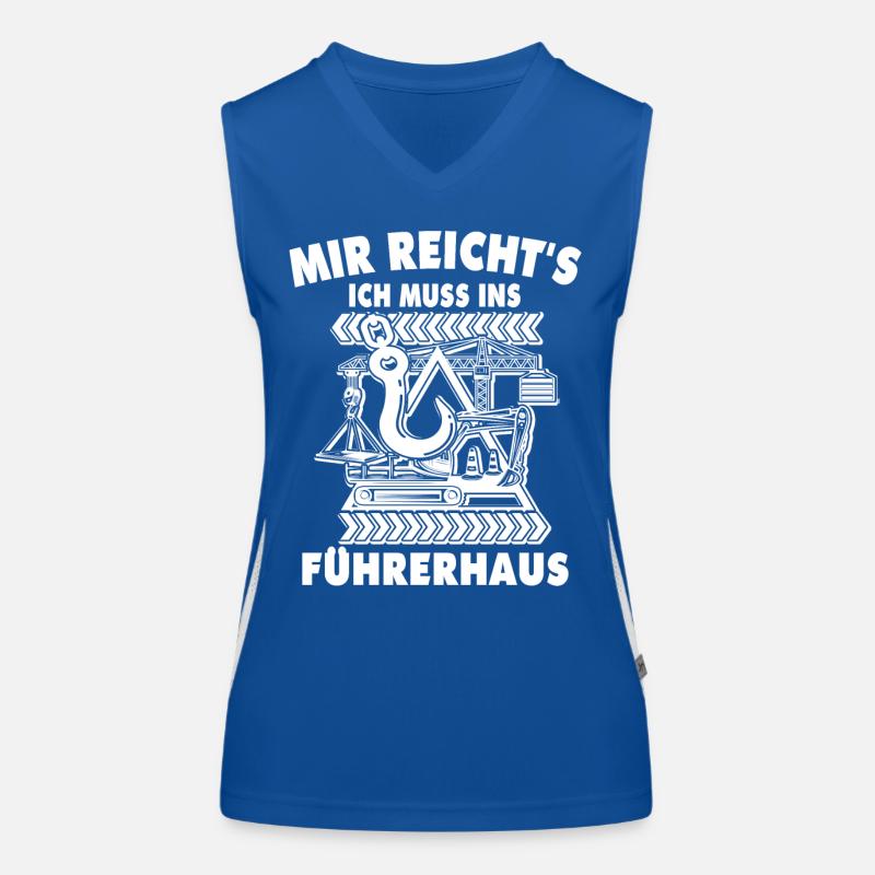 Kranfahrer Kranführer Kran Funktionelles Kontrast-Tank Top für Frauen