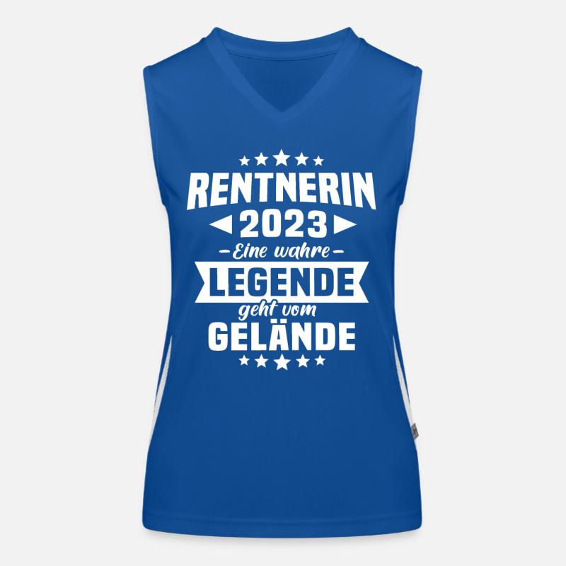 Rentnerin 2023 Ruhestand Rente Funktionelles Kontrast-Tank Top für Frauen