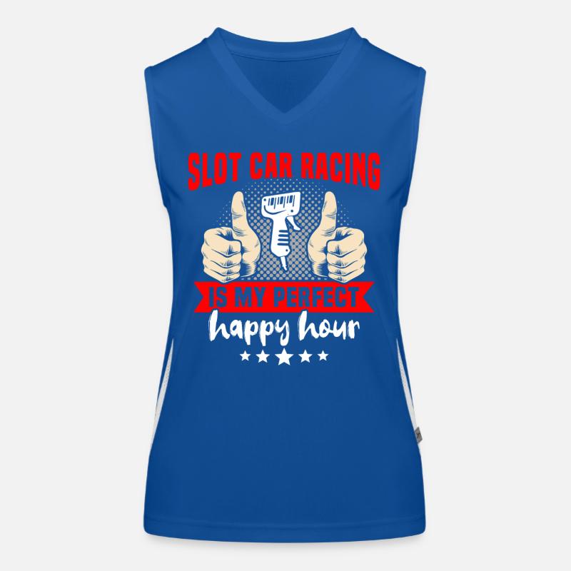 Course de voitures à sous Débardeur respirant contrasté Femme